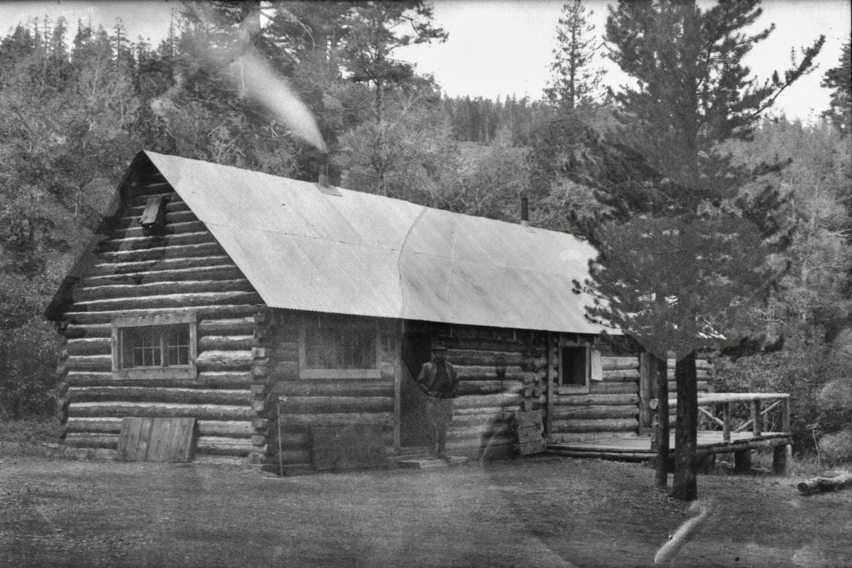 cabin entrance in 1972