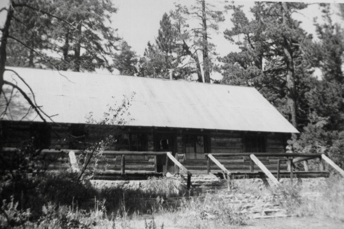 cabin entrance in 1972