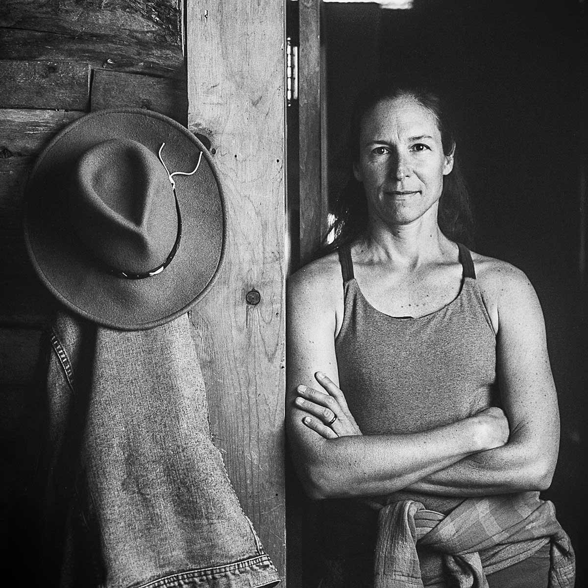 Carole Blanchette black and white photo
