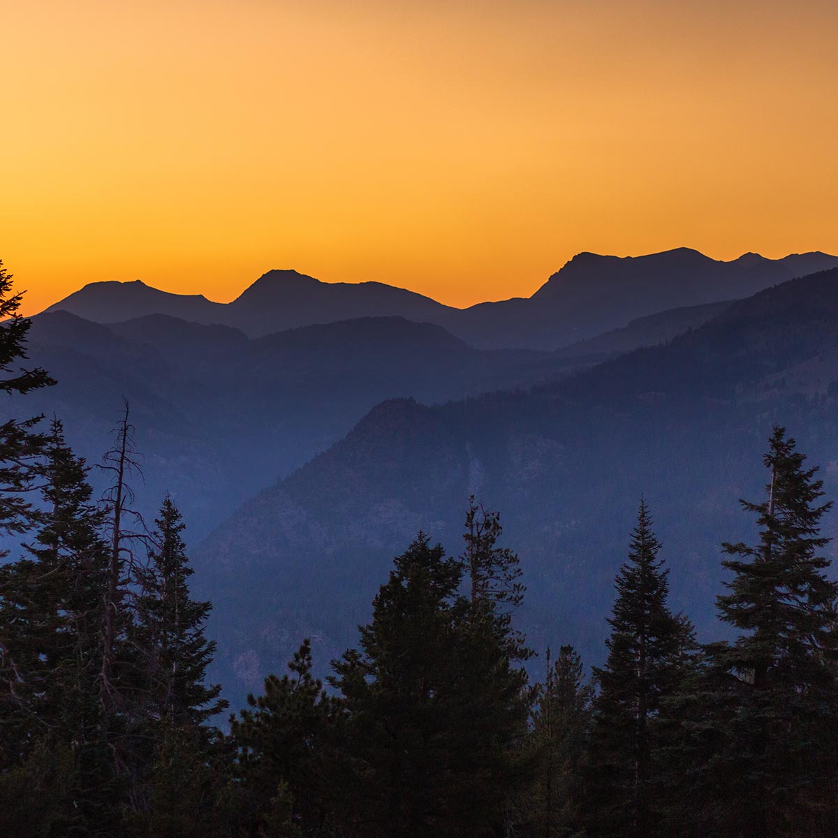 Mountains at sunset