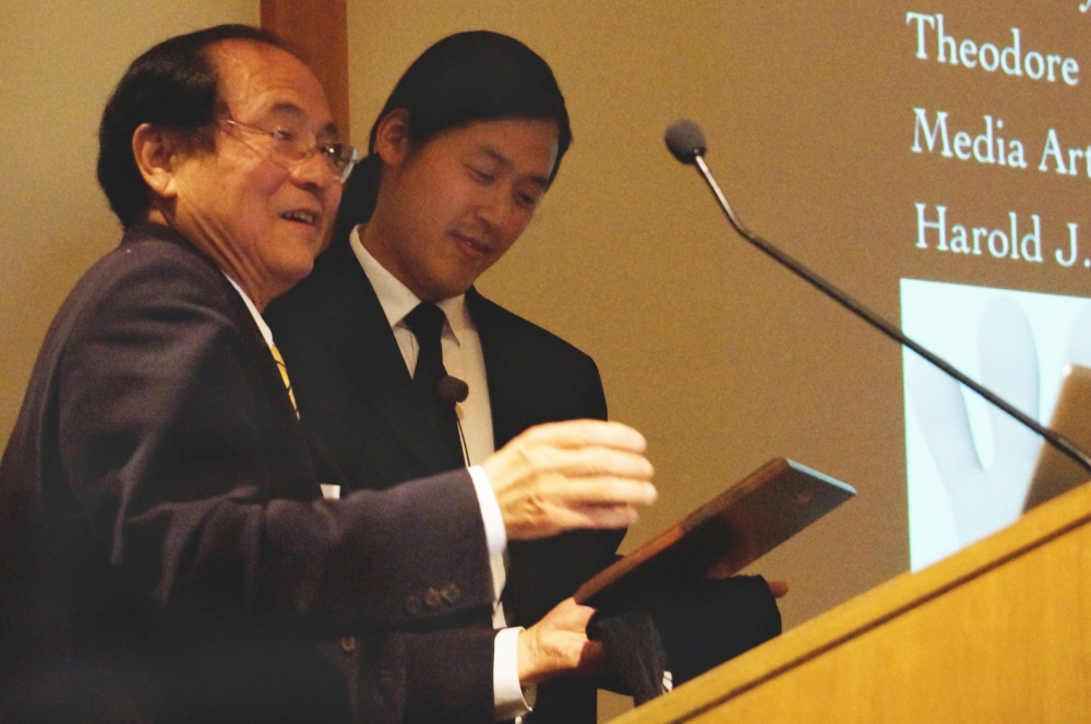 UCSB Chancellor Yang and Theodore Kim