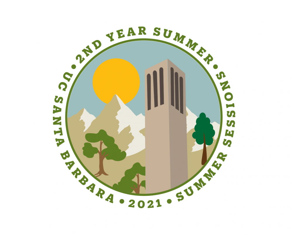 logo sticker graphic for 2nd Year Summer program at UC Santa Barbara