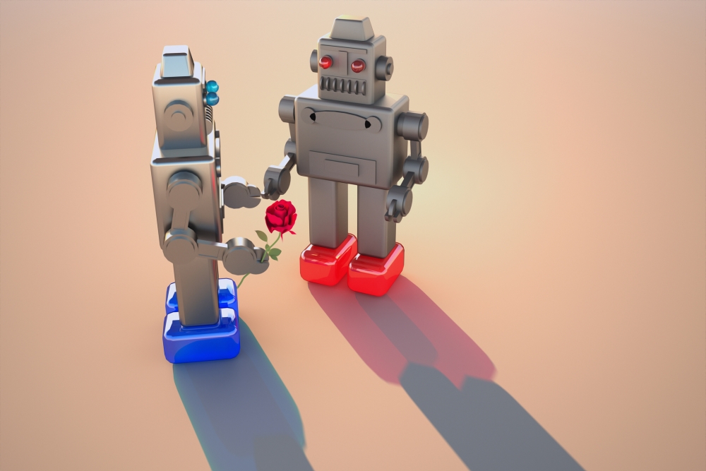 two robots dating