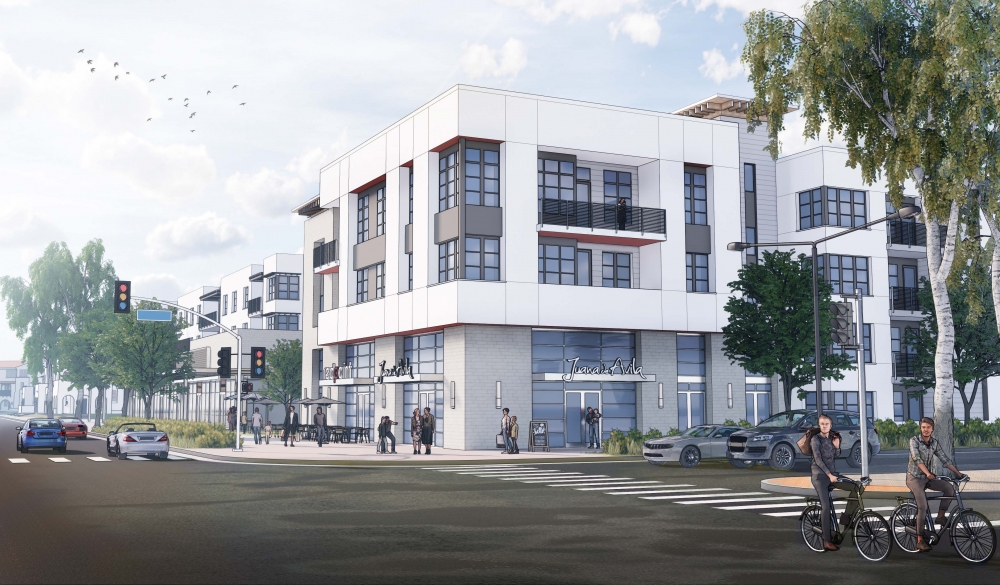 Architect's rendering of the Ocean Road workforce housing project