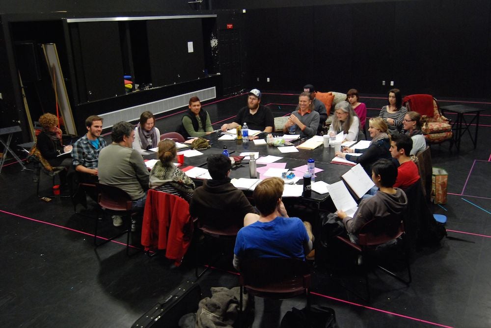 The full company discusses &quot;Appoggiatura&quot;