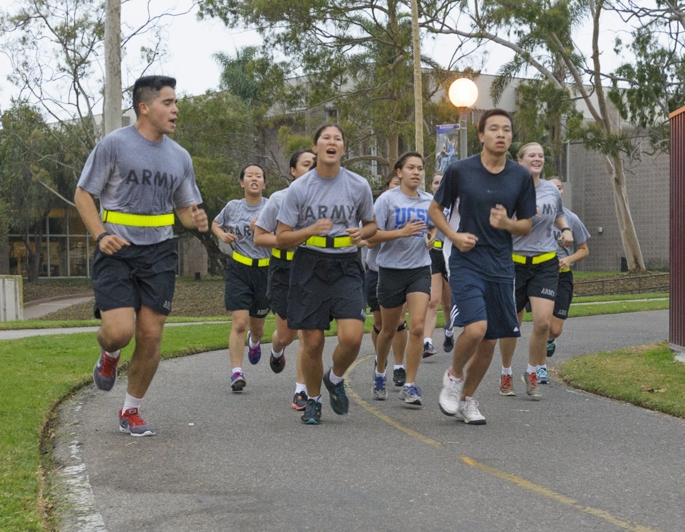 UCSB ROTC training