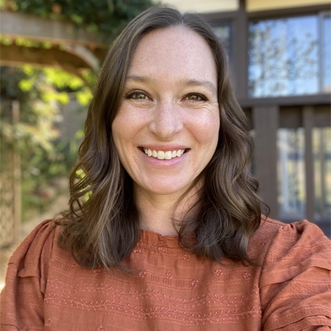 Anne Krasno smiles outside