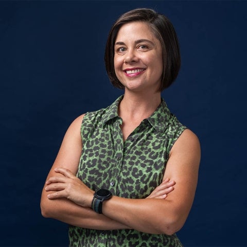 Jennifer Tyburczy crosses her arms and smiles