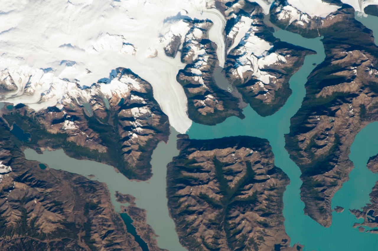 Argentinian glacier as seen from ISS