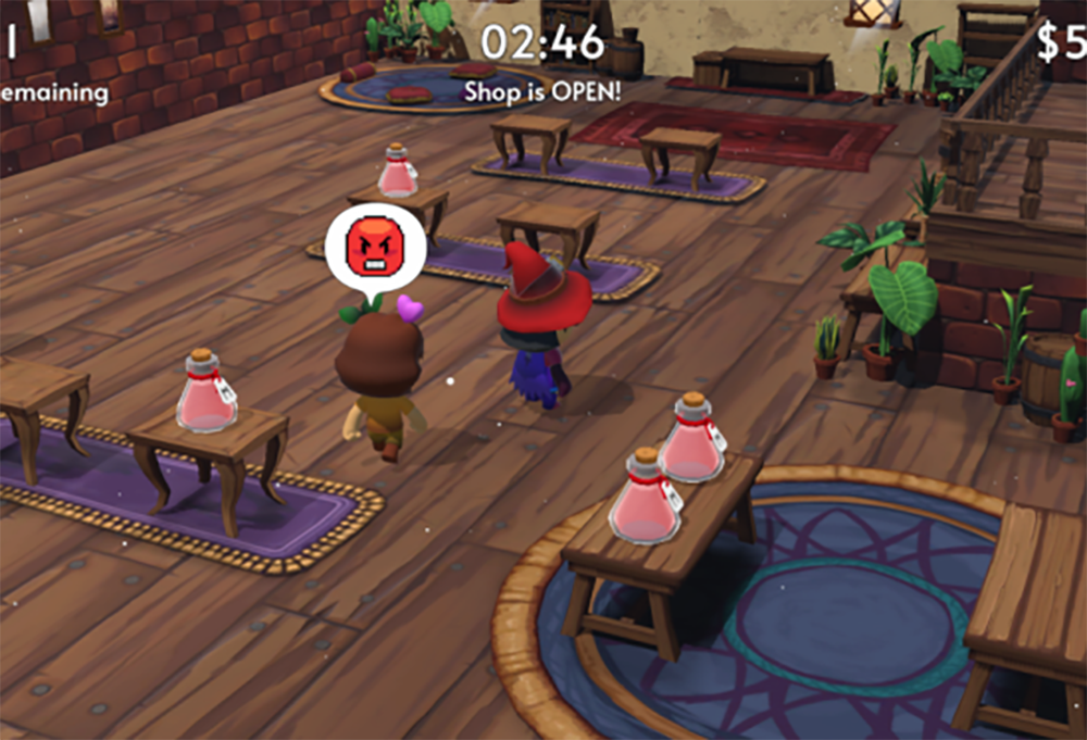 A screenshot from a shopkeeper video game