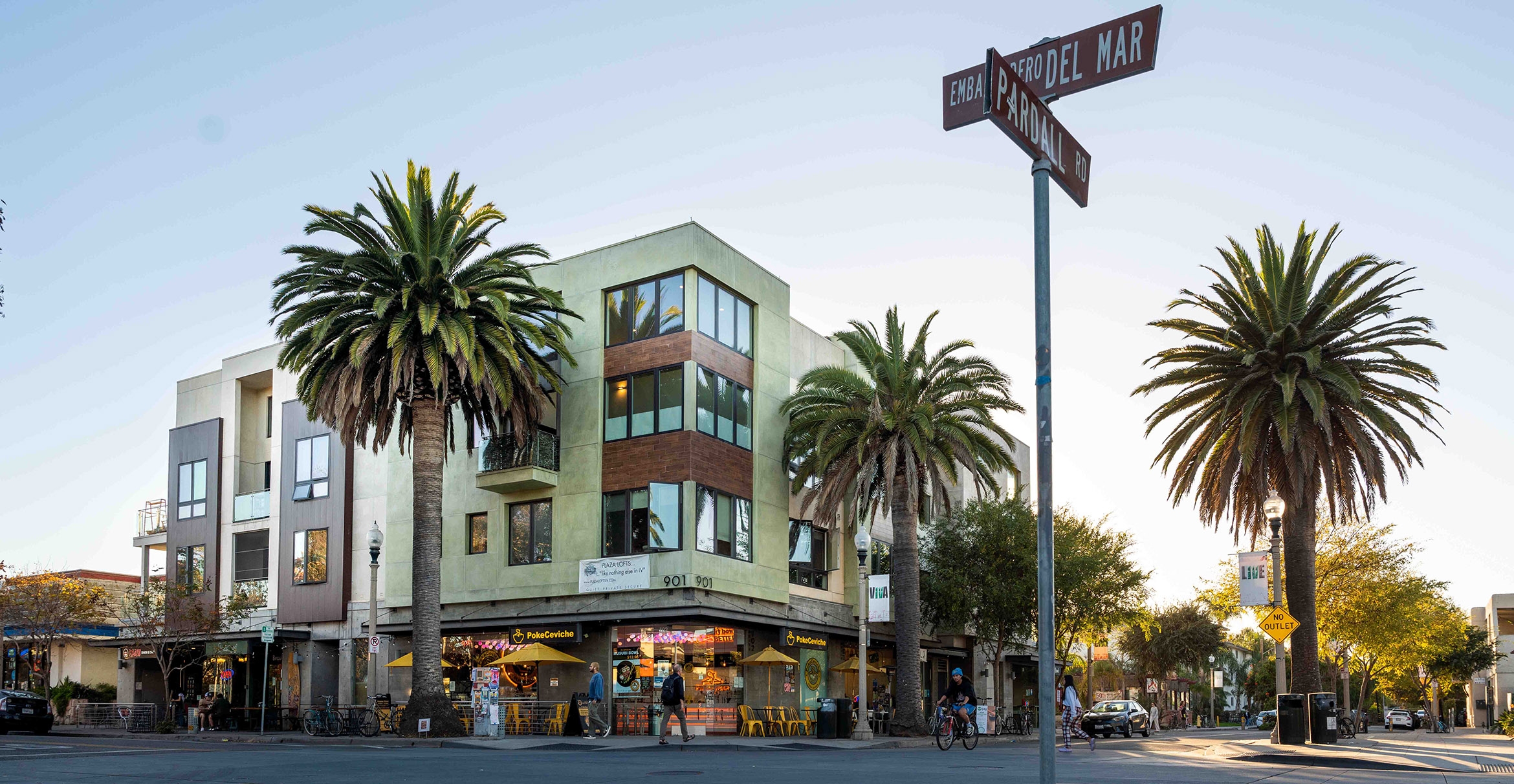 Corner of Embarcadero Del Mar and Pardall in Isla Vista, CA