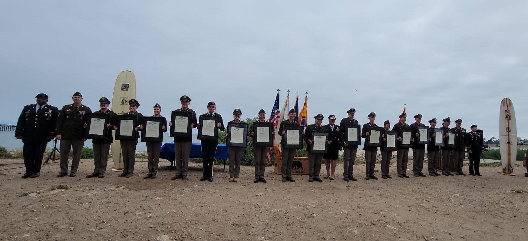 Group photo of ROTC commissioning event