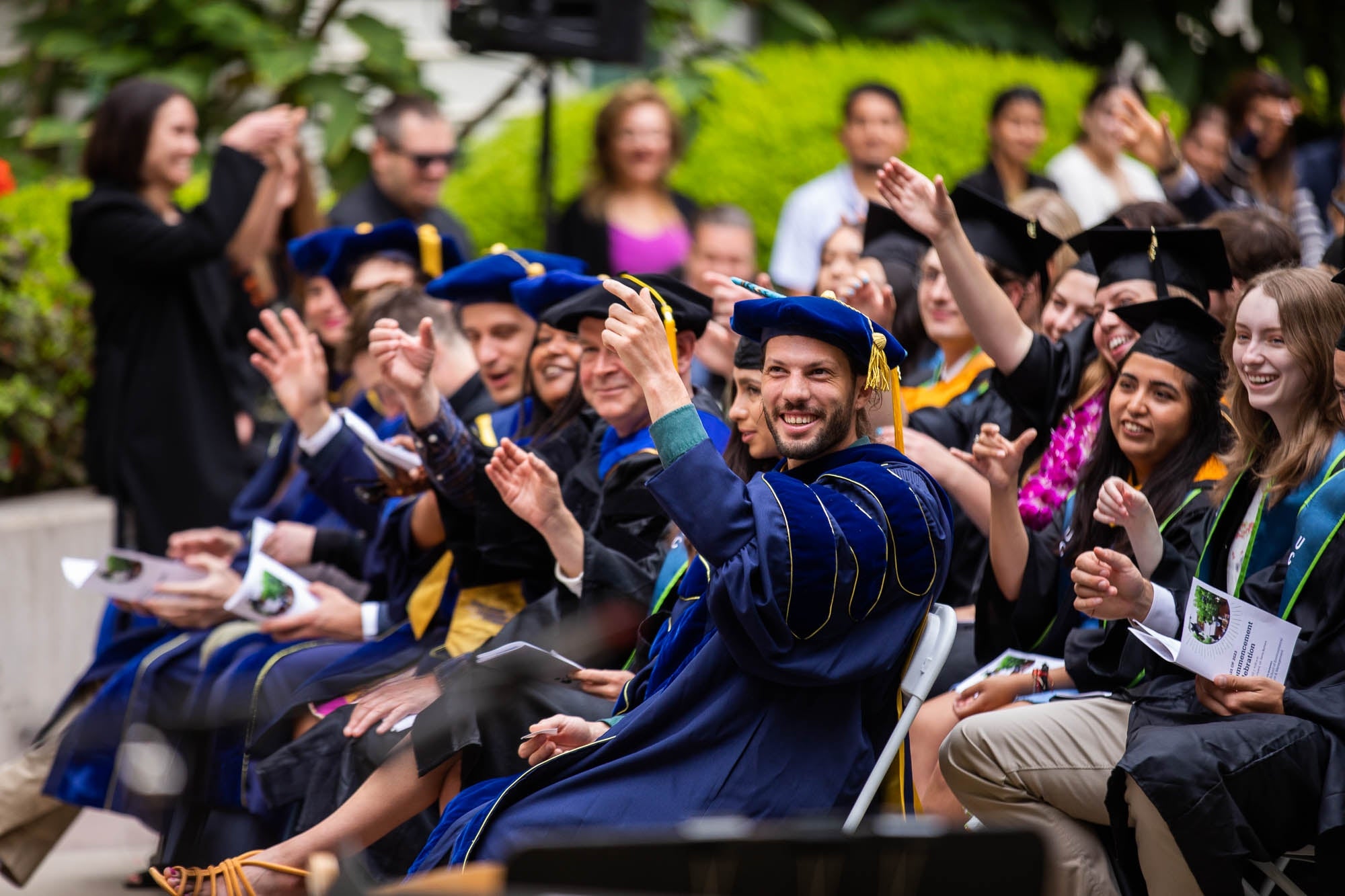 Happy students at graduation