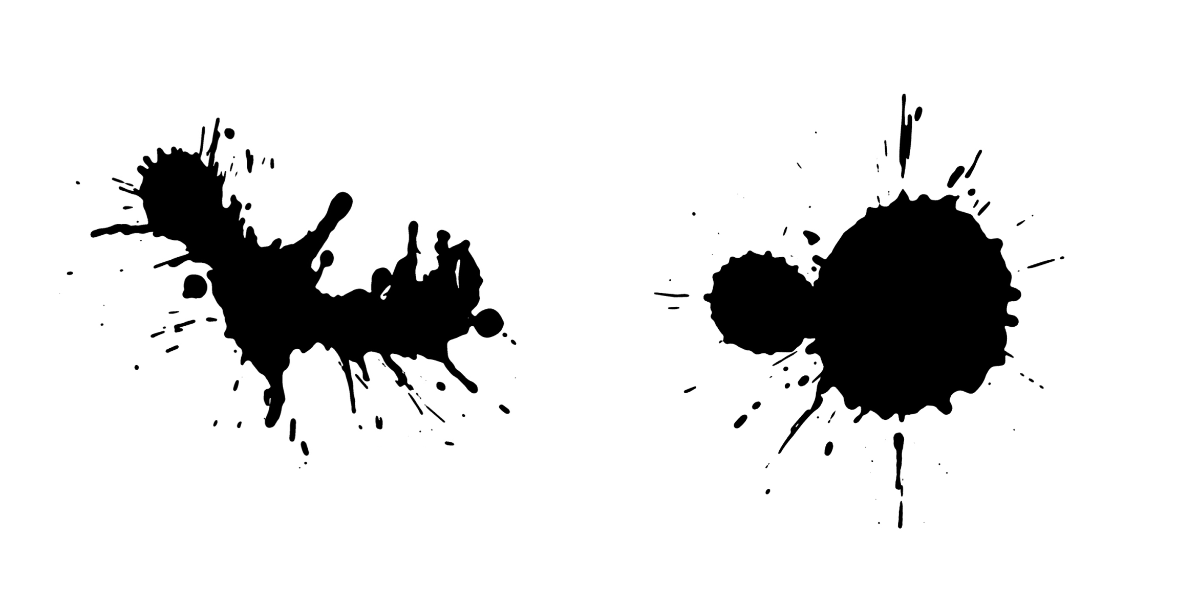 Two ink blots.