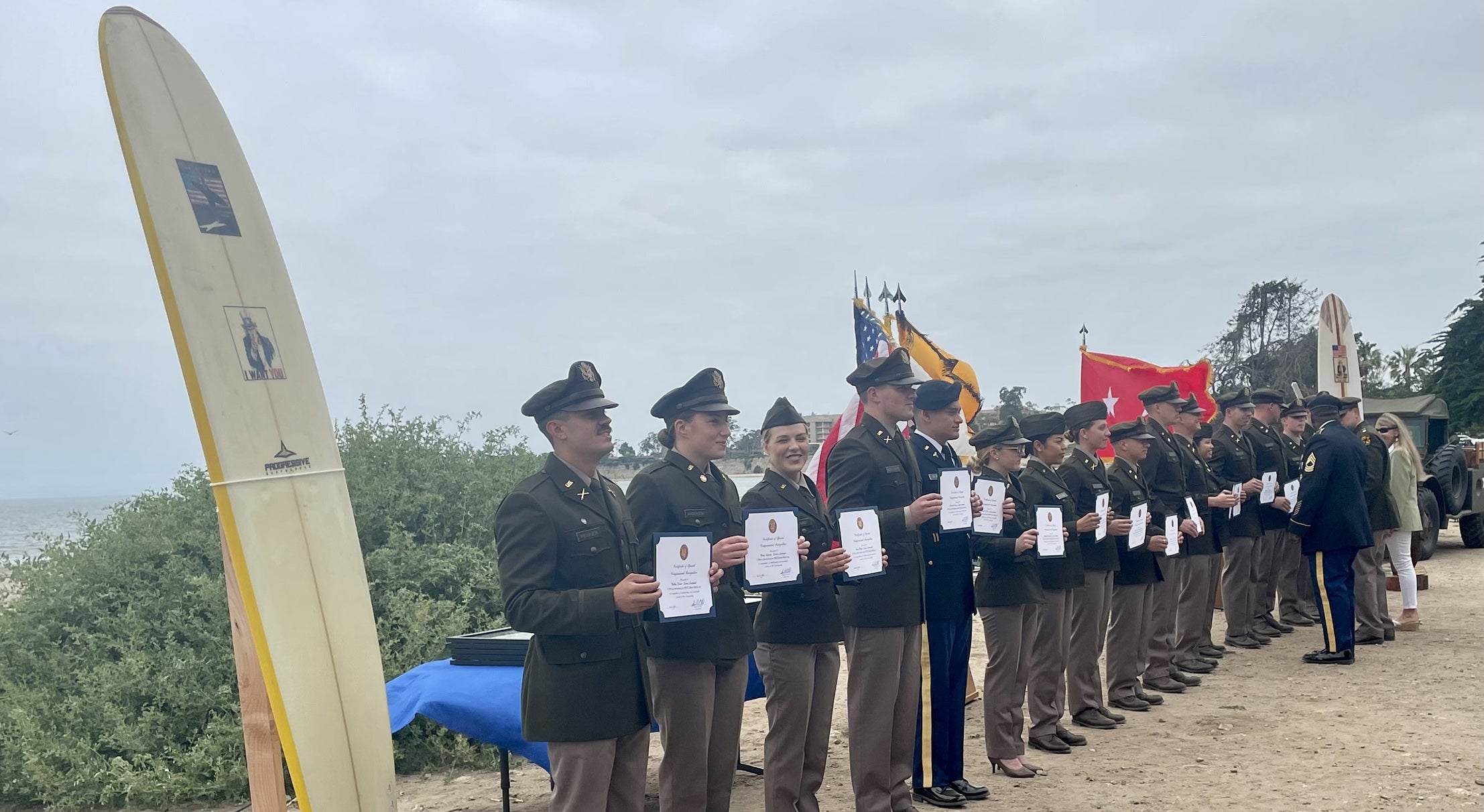 UCSB Army ROTC commissioning event