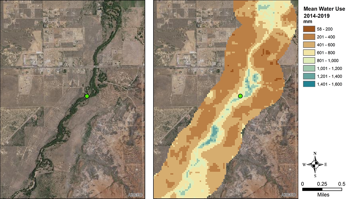 Map of San Pedro River