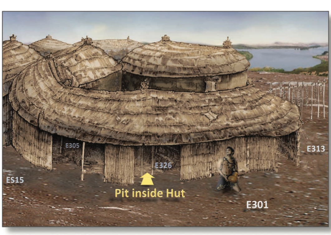 illustration of thatched hut 