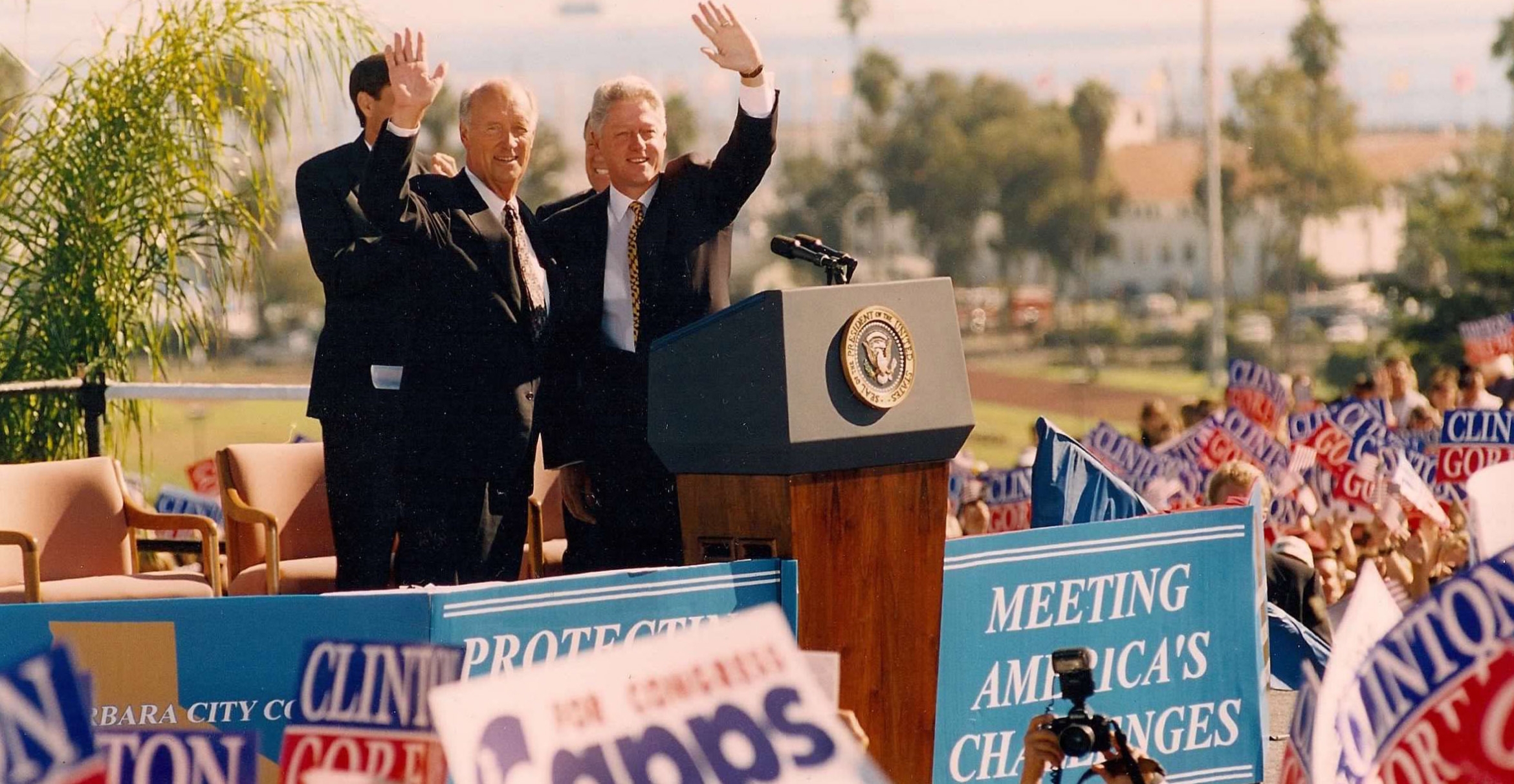 Walter Capps with President Bill Clinton