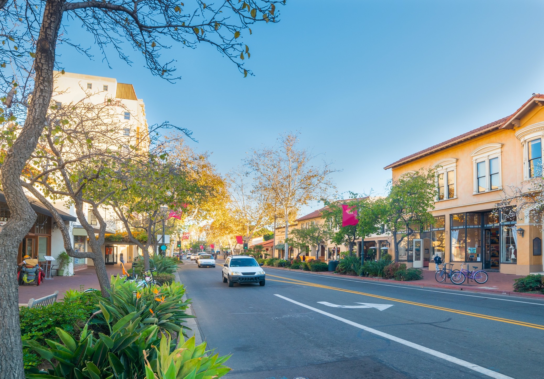 cars driving up State Street