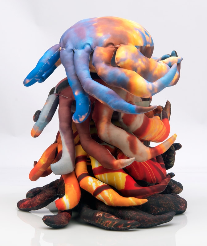 soft sculpture pile of crabs