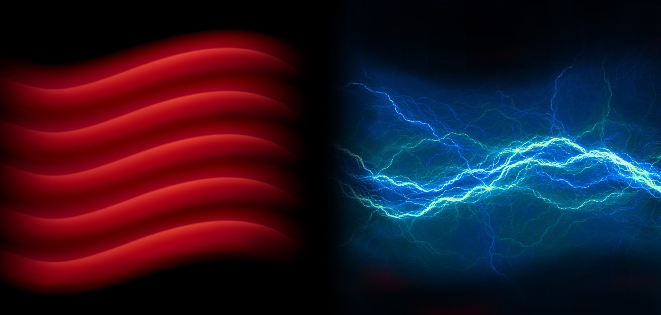 concept illustration of turning heat into electricity