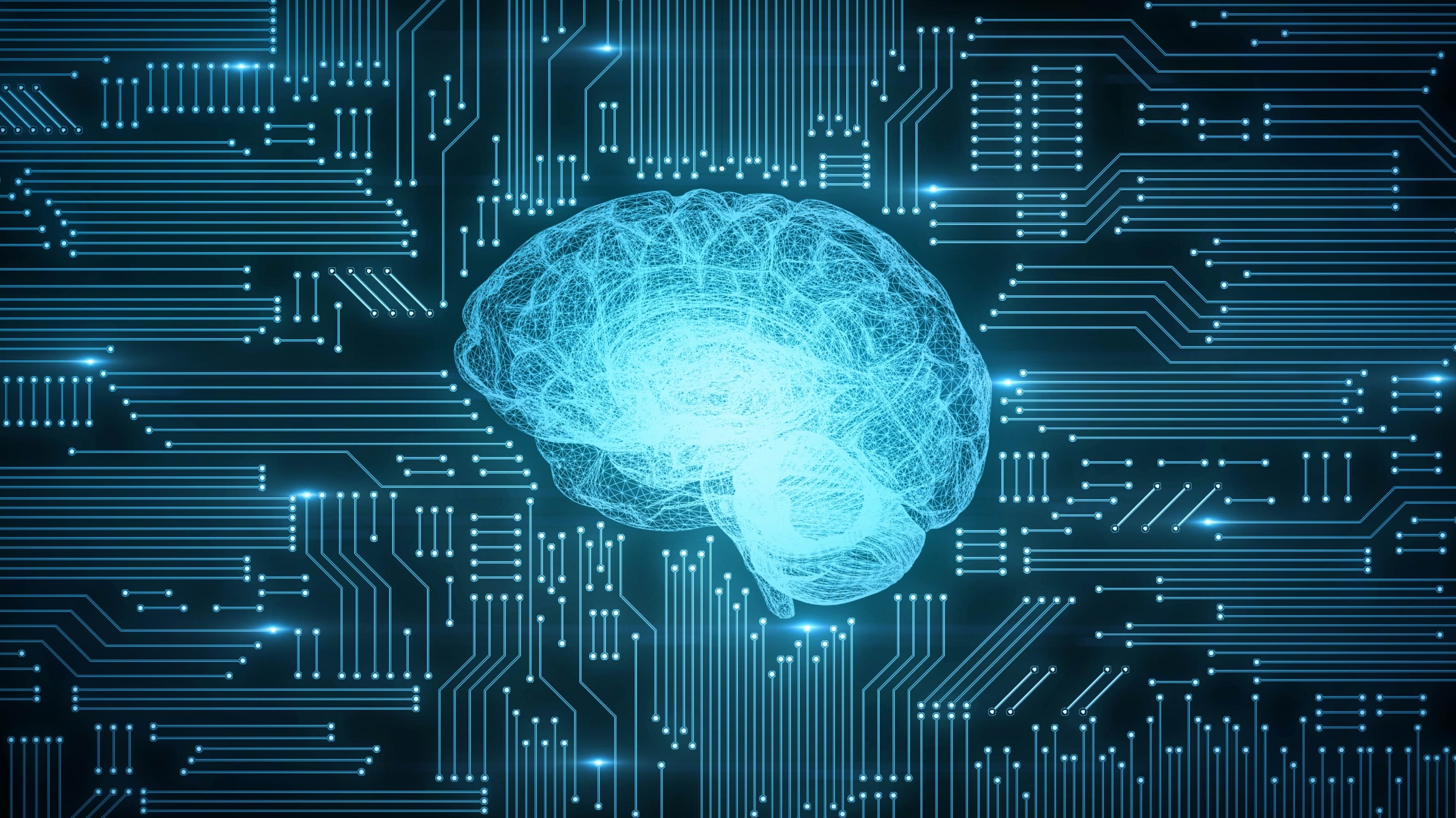 concept illustration of brain-inspired computing hardware
