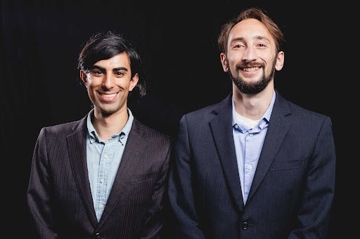 two young men in suit jackets