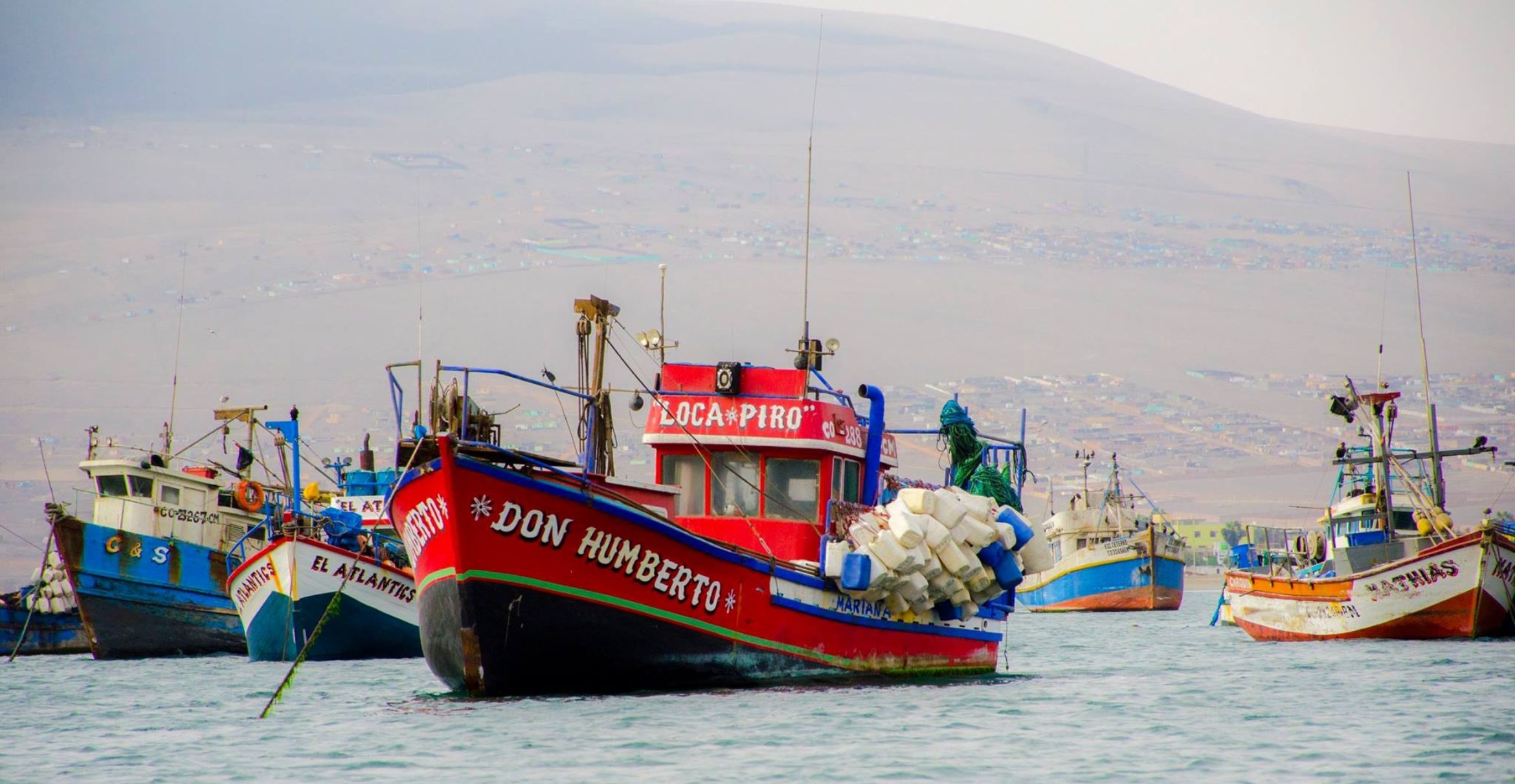 Fishing boats in Peru