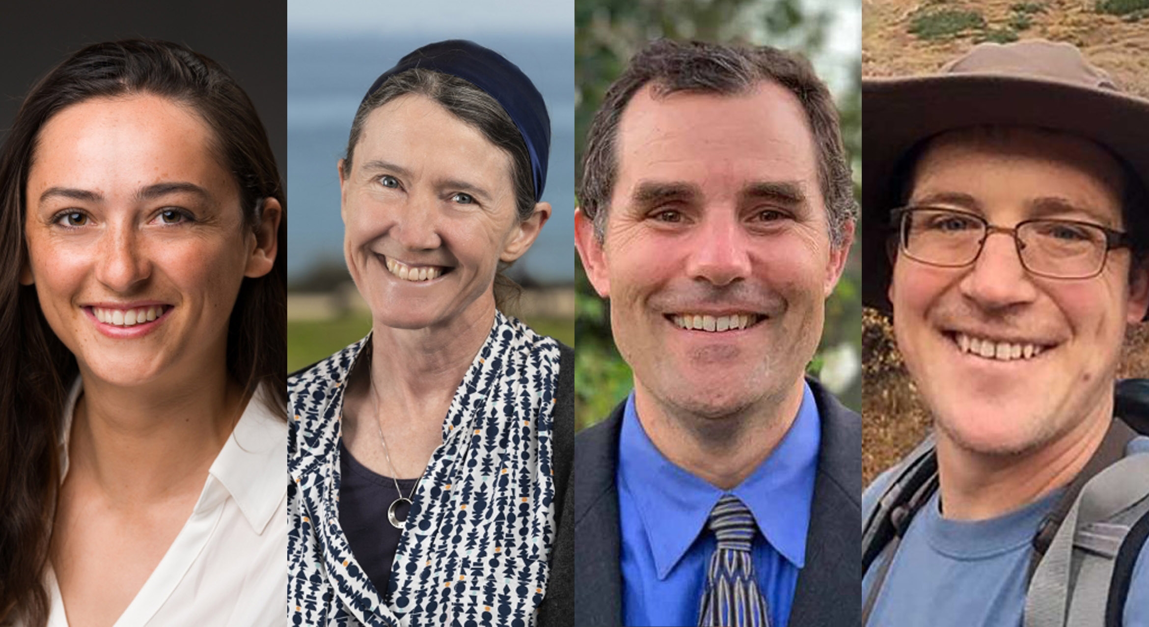 Left to right: Anna Boser, Naomi Tague, David Valentine, and Leander Anderegg.