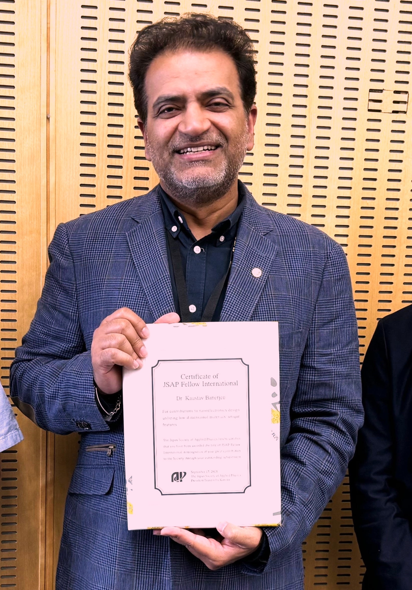 person holding a certificate