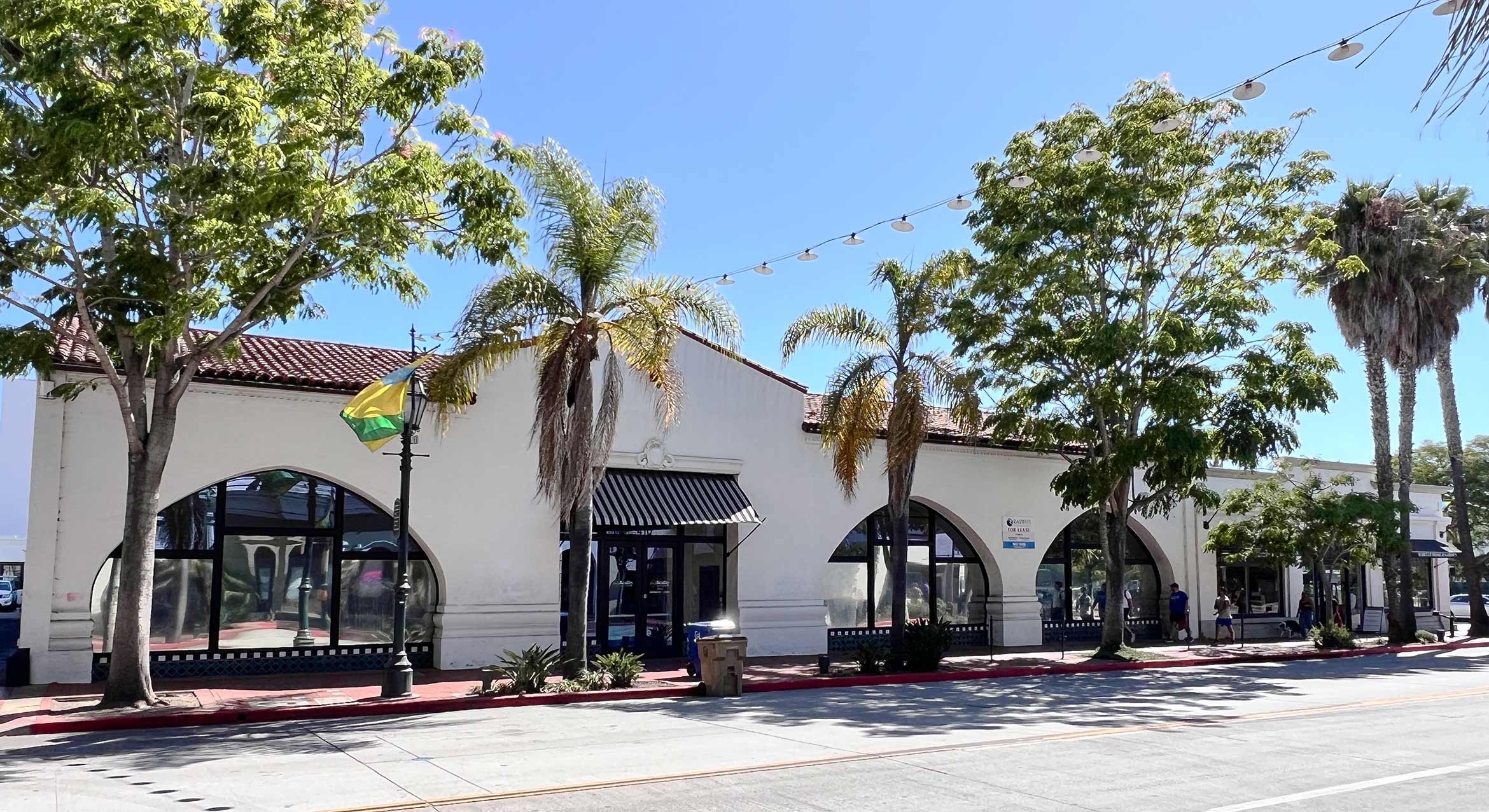 An exterior shot of the former Staples building on State Street in downtown Santa Barbara