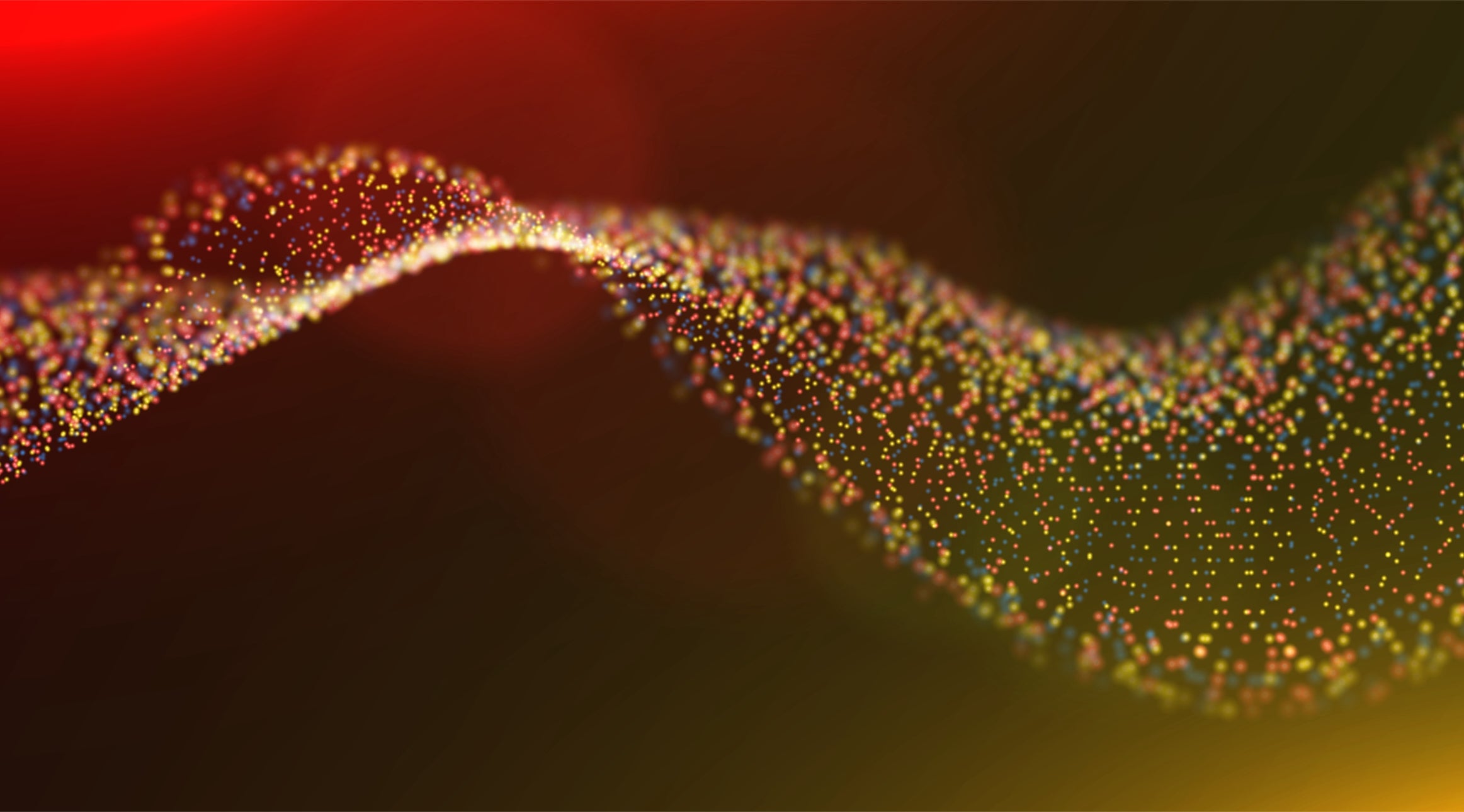 abstract image of particles flowing together