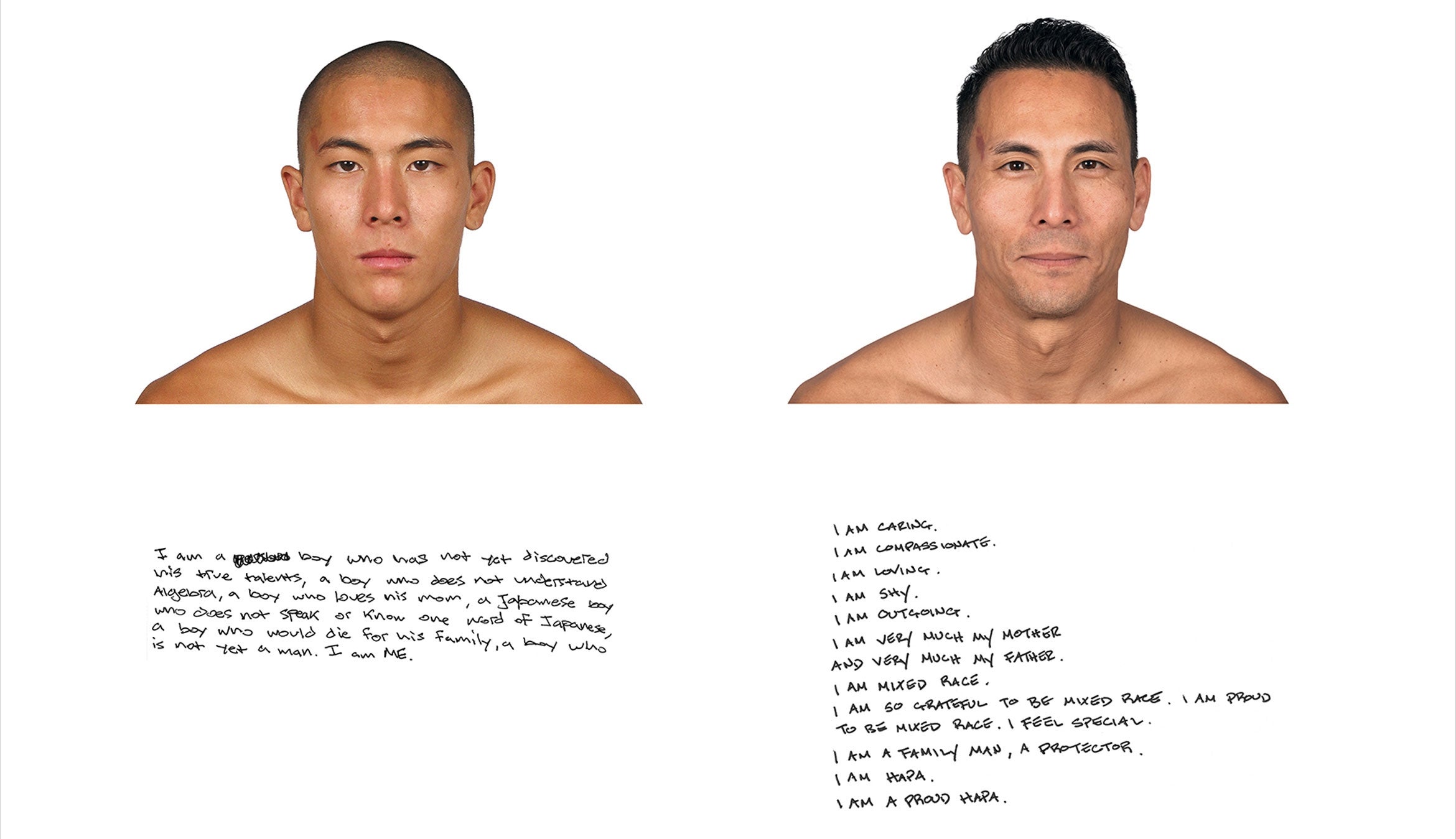 two images of same man as a young man and an older man