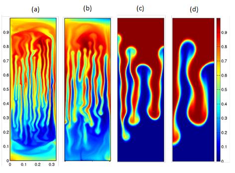 thermal imaging of double-diffusive salt "fingers"