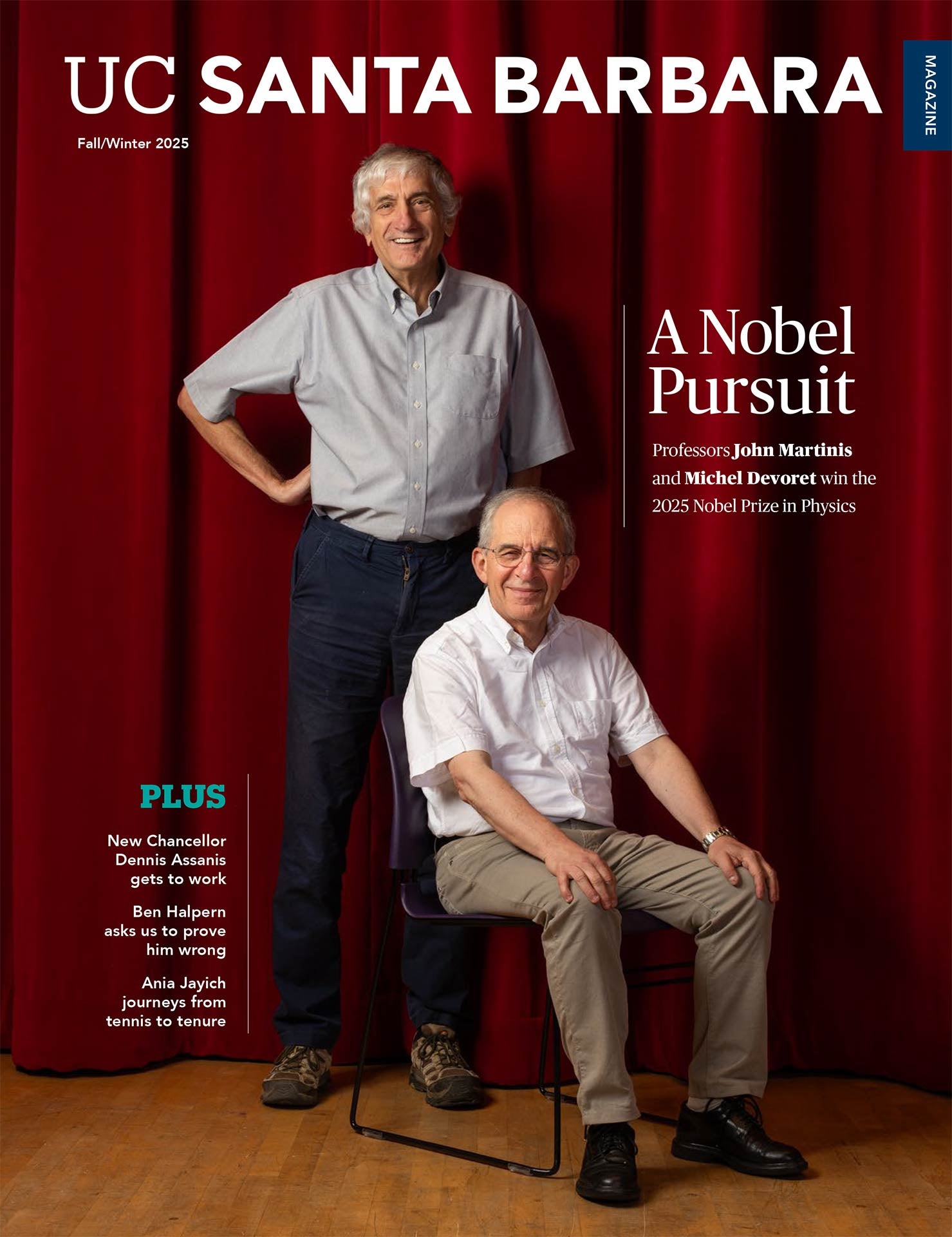 Fall / Winter 2025 issue cover featuring the new Nobel laureates