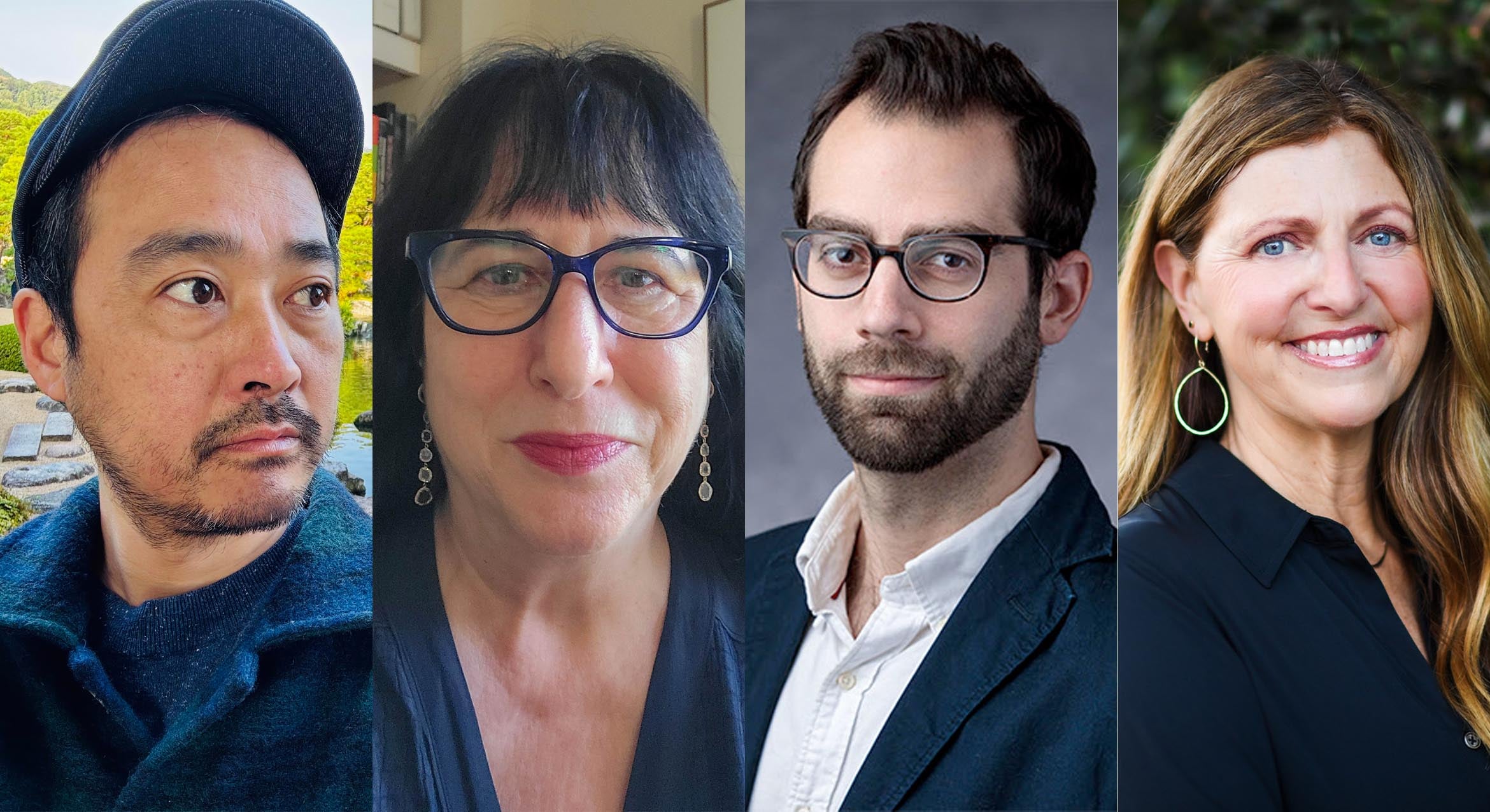 Headshots of Naoki Yamamoto, Patrice Petro, Jordan Schonig and Jennifer Holt