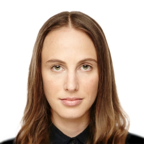 Jennifer Jacobs wears a black shirt
