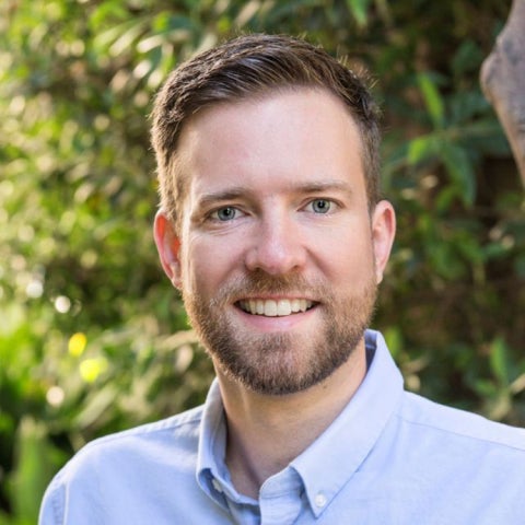 Maxwell Millar-Blanchaer wears a blue collared shirt