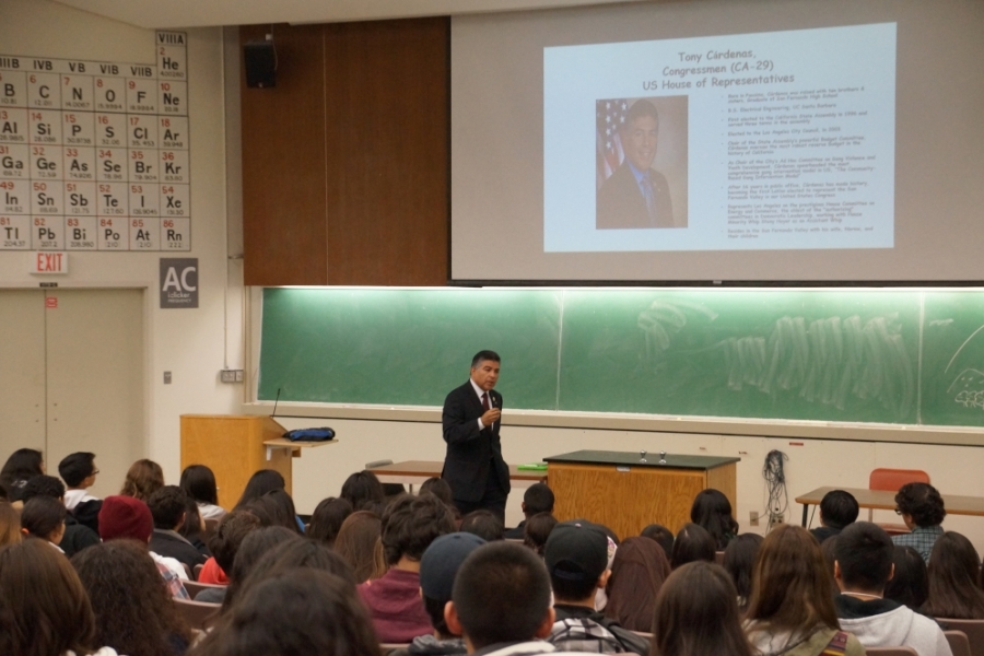 Antonio Cárdenas speaks at UCSB's Education, Leadership, and Careers Conference